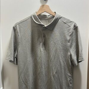 lululemon athletica Light Gray Evolution Short-Sleeve Polo Shirt